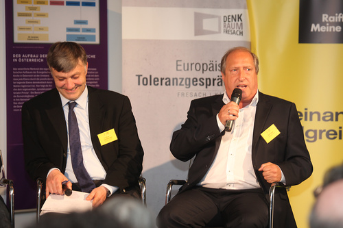 Prof. Dr. Karl Steininger (Uni Graz) und Rolf Holub (Umweltlandesrat)