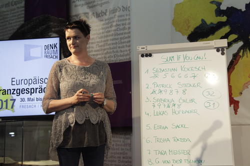 Ein Poetry Slam zum Thema Freiheit markierte den Abschluss der Europäischen Toleranzgespräche 2017 im Kärntner Bergdorf Fresach. 