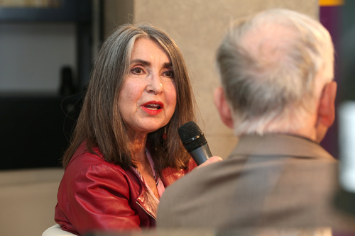 Europaforum der Toleranzgespräche am 25. Mai 2023. Im Bild: Moderatorin Mathilde Schwabeneder mit dem Theologen Paul M. Zulehner.