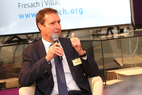 Wirtschaftsforum der Toleranzgespräche im Kärntner Bergdorf Fresach am 26. Mai 2023. Im Bild: Kelag-Vorstand Reinhard Draxler.