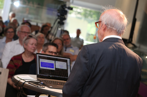 Wirtschaftsforum der Toleranzgespräche im Kärntner Bergdorf Fresach am 26. Mai 2023. Im Bild: Der Elektrotechniker Prof. Georg Brasseur. 