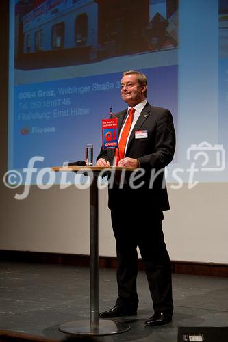 DI Ulrich Paulmann, GF Quester GmbH; Die Quester Baustoffhandel GmbH lud ihre Gerwerbekunden zu einer Fliesenschau ins Schloss Hardegg; (C) fotodienst / Johannes Hloch