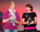 (C) fotodienst.at /Anna Rauchenberger - Barbara Haider und Daniela Terbu erhielten auf der Social Media Convention den Best of Social Media Award 2011.