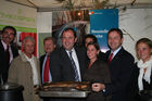 Genußregion Burgenland, Podersdorf 19.9.2008, Landwitrtschaftsminister Josef Pröll, Landesrat Niki Berlakovich, Neusiedlersee Fische