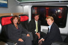 ÖBB, Railjet Rollout, 15.9.2008, Gabriele Lutter ÖBB, Peter Klugar ÖBB, Brigitte Ederer Siemens AG