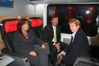 ÖBB, Railjet Rollout, 15.9.2008, Gabriele Lutter ÖBB, Peter Klugar ÖBB, Brigitte Ederer Siemens AG