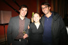 Am Foto v.l.n.r.: Wolfgang Achammer (Projektmangagement), Sabrina Pinkes (Innenarchitektin) und Architekt Bruno Franchi.