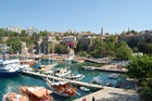 Turkey, Antalya, historic old harbour, fishermen, boats, fishing, living. Der alte historische Hafen von Antalya an der Türkischen Riviera mit den schmucken Fischerbooten. Sehenswürdigkeit. Touristen-Attraktion.