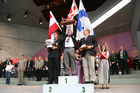 (C) fotodienst/Anna Rauchenberger - Grafenegg, 16.08.2008 - Siegerehrung der Pflüger WM in Grafenegg. Bernhard Altmann (Österreich), Samuel Gill (Nordirland) und Matti Rautiainen (Finnland).