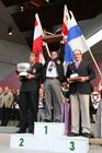 (C) fotodienst/Anna Rauchenberger - Grafenegg, 16.08.2008 - Siegerehrung der Pflüger WM in Grafenegg. Bernhard Altmann (Österreich), Samuel Gill (Nordirland) und Matti Rautiainen (Finnland).