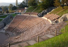 Augusta raurica Apmphitheater, historische Ruine, Römer, Roman amphitheater in Augusta Raurica                