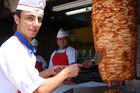 Döner-/Kebab-Essstand in Kayseri, Kappadokien. Döner-/Kebab street-restaurant in Kayseri, 