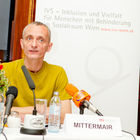 (C) fotodienst.at / Anna Rauchenberger - Wien, am 16.06.2011 - Die soeben gegründete Interessensvertretung sozialer Dienstleistungsunternehmen für Menschen mit Behinderung (IVS Wien) will auf dringenden Handlungsbedarf in der Wiener Behindertenpolitik aufmerksam machen und neue Impulse setzen. Im Rahmen einer Pressekonferenz im Café Landtmann wurde die Frage 'Ist das Angebot der Wiener Behindertenhilfe noch zeitgemäß?' erörtert. FOTO: Robert Mittermair, Vorstandssprecher IVS Wien und GF Verein LOK Leben ohne Krankenhaus.