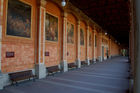 Das historische Wandgemälde am Casino von Baden-Baden. The historic wall painting at Baden-Baden's Casino