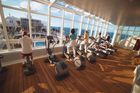 Fitness-Center auf der MS Eruopa, de Stolz der Hamburger reederei Hapag Lloyd. The fitness-center on board of MS Europa - the nobelst ship of Hapag Lloyd