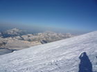 Sonnenaufgang am Elbrus-Gipfeltag.