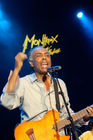 Jilberto Gil, Brasiliens Kulturminister und Musiker, beim Auftritt am Jazz Festival in Montreux, Gilberto Gil, Brasils minister for culture and musician playing at the Montreux Jazz Festival  