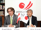 (C) fotodienst/Anna Rauchenberger - Wien, 08.07.2008 - Pressekonferenz zur Vorstellung des Japan-Österreich Jahres 2009 im Japanischen Informations- und Kulturzentrum. FOTO v.l.: Dr. Emil Brix (Leiter der Kuturpolitischen Sektion des BM für europäische und internationale Angelegenheiten), S.E. Akio Tanaka (Japanischer Botschafter in Österreich)