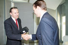 (c) fotodienst/Dan Carabas - Wien 03.07.08 - Shareholder Value Award - FOTO: v.li.: Univ. Doz. Dr. Werner Hoffmann, (Contrast Management Consulting), Gerd Köhler (Voestalpine AG)