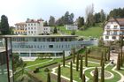 Switzerland, Schweiz, Suisse  Privat-Klinik, Clinique La Prairie, Genfersee, Lake Geneva, Medizin, luxury medical care center, privat hospital, wellness, fitness, Beauty, tierische Frisch-Zellkur, Dr. Niehans, Armin Mattli,
Park, Montreux-Clarence, 