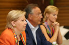 (C) fotodienst/Anna Rauchenberger - Wien, 23.06.2008 - Pressekonferenz zu den Österreichischen Medientagen und der Medienmesse, die im September stattfinden werden. FOTO v.l.: KR Brigitte Jank (Präsidentin der Wirtschaftskammer Wien), Hans-Jörgen Manstein (Manstein Verlag), Petra Reifeltshammer (Leiterin der Medienmesse)