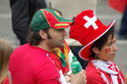 Fussball Fans im Public-Viewing-Event bei UEFA EURO 2008™