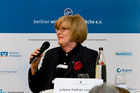 Juliane Freifrau v. Friesen (Unternehmensberaterin und Personalmanagerin, Senatorin für Wirtschaft und Technologie des Landes Berlin a. D.) auf der Jubiläumsveranstaltung der Berliner Wirtschaftsgespräche. (C)Fotodienst/Jan-Paul Kupser