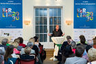 Der Kabarettist und Autor Martin Buchholz sorgte für Unterhaltung auf  der Jubiläumsveranstaltung im International Club. (C)Fotodienst/Jan-Paul Kupser