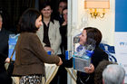 Dilek Kolat (Beisitzerin Vorstand Berliner Wirtschaftsgespräche, Mitglied des Berliner Abgeordnetenhauses) bei der Preisübergabe nach der Tombola. (C)Fotodienst/Jan-Paul Kupser