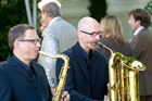 Das Jazzable Duo sorgte für musikalische Untermalung am Jubiläumsabend der Berliner Wirtschaftsgespräche im International Club. (C)Fotodienst/Jan-Paul Kupser