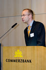 Die Berliner Wirtschaftsgespräche e.V. luden zur Diskussion in die Commerzbank Berlin ein. Foto:  Oliver Kessel (Regionalfilialleiter Berlin Commerzbank AG). (C)Fotodienst/Jan-Paul Kupser