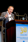 Moderator des Abends zur Jubiläumsveranstaltung des Deutschen Franchise-Verbands: Ferdinand Linzenich (Geschäftsführer Cogito Media GbR). (C)Fotodienst/Jan-Paul Kupser