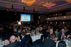 Gäste und Auditorium der Jubiläumsveranstaltung des Deutschen Franchise-Verbands im Maritim-Hotel Berlin. (C)Fotodienst/Jan-Paul Kupser