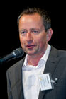 Moderator des Abends zur Jubiläumsveranstaltung des Deutschen Franchise-Verbands: Ferdinand Linzenich (Geschäftsführer Cogito Media GbR). (C)Fotodienst/Jan-Paul Kupser