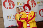 McDonalds Escorte Bundesländer Tour zur Euro 2008 mit Martin Hiden in McDonalds Filale KlagenfurtFoto: Johannes Puch / Fotodienst