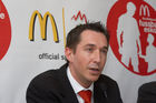 McDonalds Escorte Bundesländer Tour zur Euro 2008 mit Martin Hiden in McDonalds Filale KlagenfurtFoto: Johannes Puch / Fotodienst