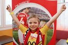 (C) fotodienst/Anna Rauchenberger - Wien, 8.4.2008 - EURO 2008: Die ersten Fußball Eskorte Kinder stehen fest! FOTO: Fußball Eskorte Kind Florian Kollmar