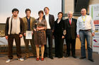 (C) fotodienst/Anna Rauchenberger - Wien, 9.4.2008 - 23.Internationale Wirtschaftsfilmtage: 64 Spitzen-Produktionen des Wirtschaftsfilms aus Österreich, Deutschland, der Schweiz, Liechtenstein und Südtirol im Ringen um den 'Grand Prix Victoria' als bester Wirtschaftsfilm. FOTO: Gen.Dir.Dr. Walter Rothensteiner (RZB, 2.v.r), Staatssekretärin im BMWA Christine Marek (3.v.r.), Simone Schirmer, Jens Junker, Andreas Thoma, Tobias Walker, Philipp Worm