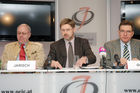 Pressegespräch der österr.Lungenunion. Foto v.li.na.re: Univ.-Prof.Dr.Reinhart Jarisch (Vors. des Komitees f. Klinische Allergologie der ÖGAI); Dr.Erwin Rebhandl (Präsident Österr.Gesellschaft für Allgemeinmedizin ÖGAM); Prim.Univ.-Prof.Dr.Manfred Götz (Vorsitzender des Kommitees für klinische Allergologie der ÖGAI)©fotodienst/Nadine Bargad
