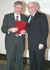 Prof. Dr. Martin Carrier (Philosophie, Universität Bielefeld); Prof. Dr.-Ing. Matthias Kleiner (Präsident der Deutschen Forschungsgemeinschaft). (C)Fotodienst/Markus Mirschel