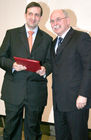 Prof. Dr. Holger Fleischer (Wirtschaftsrecht, Universität Bonn); Prof. Dr.-Ing. Matthias Kleiner (Präsident der Deutschen Forschungsgemeinschaft). (C)Fotodienst/Markus Mirschel