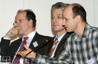 Hugo-Maria Schally (EU-Kommission); Prof. Dr. Berthold Leinfelder (Museum für Naturkunde); Francois Meienberg (Erklärung von Bern). (C)Fotodienst/Markus Mirschel