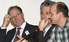 Hugo-Maria Schally (EU-Kommission); Prof. Dr. Berthold Leinfelder (Museum für Naturkunde); Francois Meienberg (Erklärung von Bern). (C)Fotodienst/Markus Mirschel