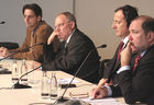 Konzepte der grenzüberschreitenden polizeilichen Zusammenarbeit. FOTO: Wolfgang Schäuble, Innenminister; Franco Frattini, Vizepräsident der Europäischen Kommission. (C) Fotodienst/Markus Mirschel