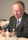 Konzepte der grenzüberschreitenden polizeilichen Zusammenarbeit. FOTO: Wolfgang Schäuble, Innenminister. (C) Fotodienst/Markus Mirschel