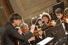 Konzert im Festsaal der Industriellenvereinigung. Foto: mit Dirigent Pierre Hoppé und das Ensemble der Philharmonia Wien. (C)fotodienst/Nadine Bargad                              