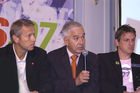 Pressekonferenz des Bundeskanzleramts zum Tag des Sports 2007. Foto: v.li: Dr.Reinhold Lopatka (Sportstaatsekräter), Franz Löschnak (Präsident der Österreichischen Bundessportorganisation) (C)Fotodienst/Patrick Krajnc                         