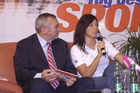 Pressekonferenz des Bundeskanzleramts zum Tag des Sports 2007. Foto: v.li: Alfred Gusenbauer (Bundeskanzler der Republik Österreich) (C)Fotodienst/Patrick Krajnc                                       