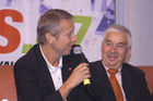 Pressekonferenz des Bundeskanzleramts zum Tag des Sports 2007. Foto: v.li:  Dr.Reinhold Lopatka (Sportstaatsekräter), Franz Löschnak (Präsident der Österreichischen Bundessportorganisation) (C)Fotodienst/Patrick Krajnc 