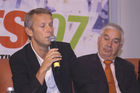 Pressekonferenz des Bundeskanzleramts zum Tag des Sports 2007. Foto: v.li: Dr.Reinhold Lopatka (Sportstaatsekräter), Franz Löschnak (Präsident der Österreichischen Bundessportorganisation) (C)Fotodienst/Patrick Krajnc                         